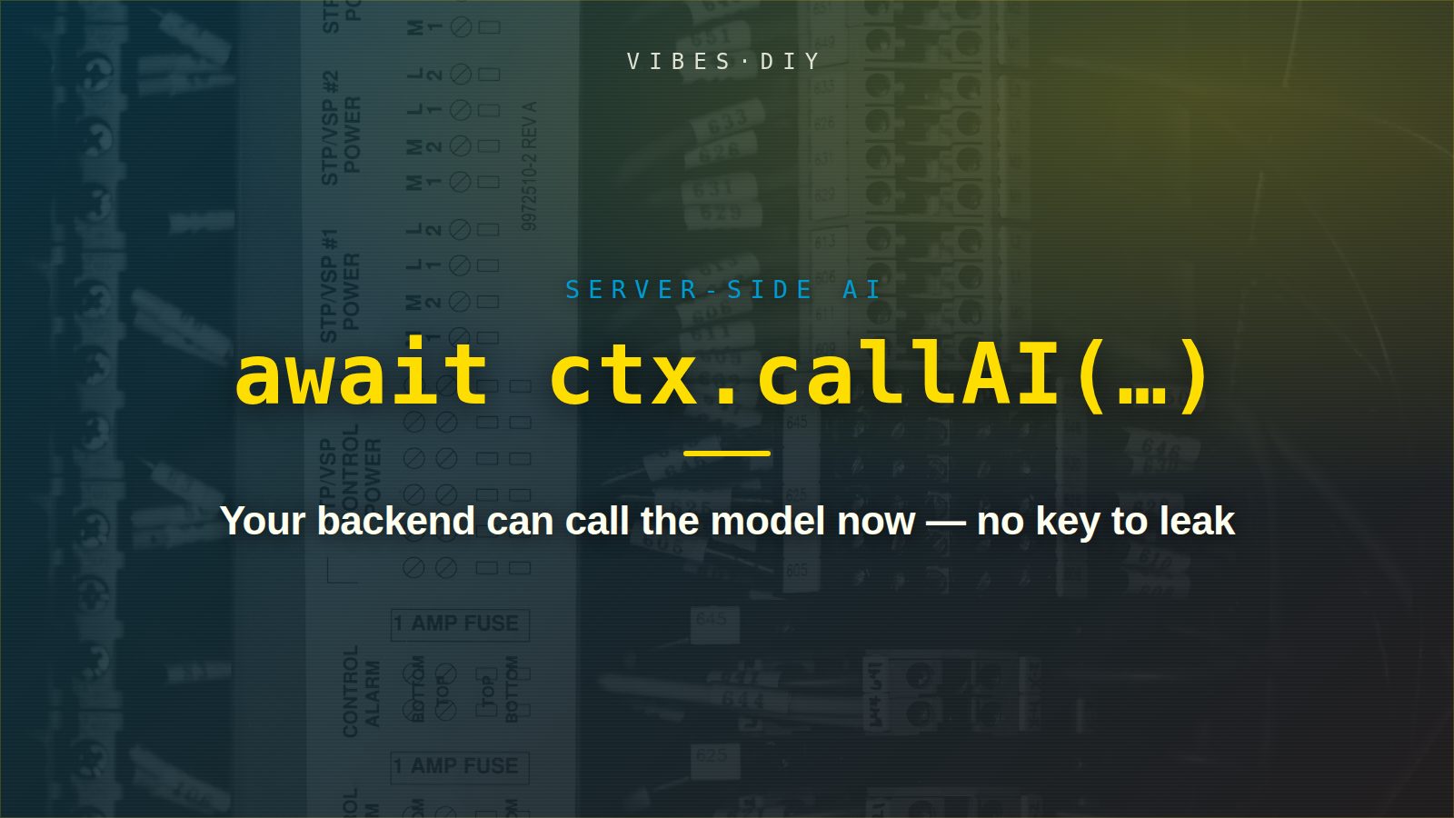 Your backend can call the model now — and there's no key to leak