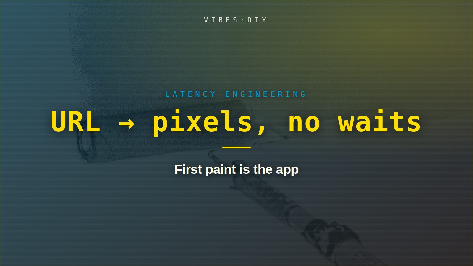 First paint is the app
