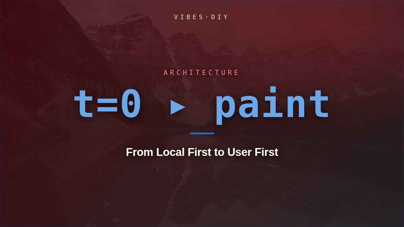 From Local First to User First