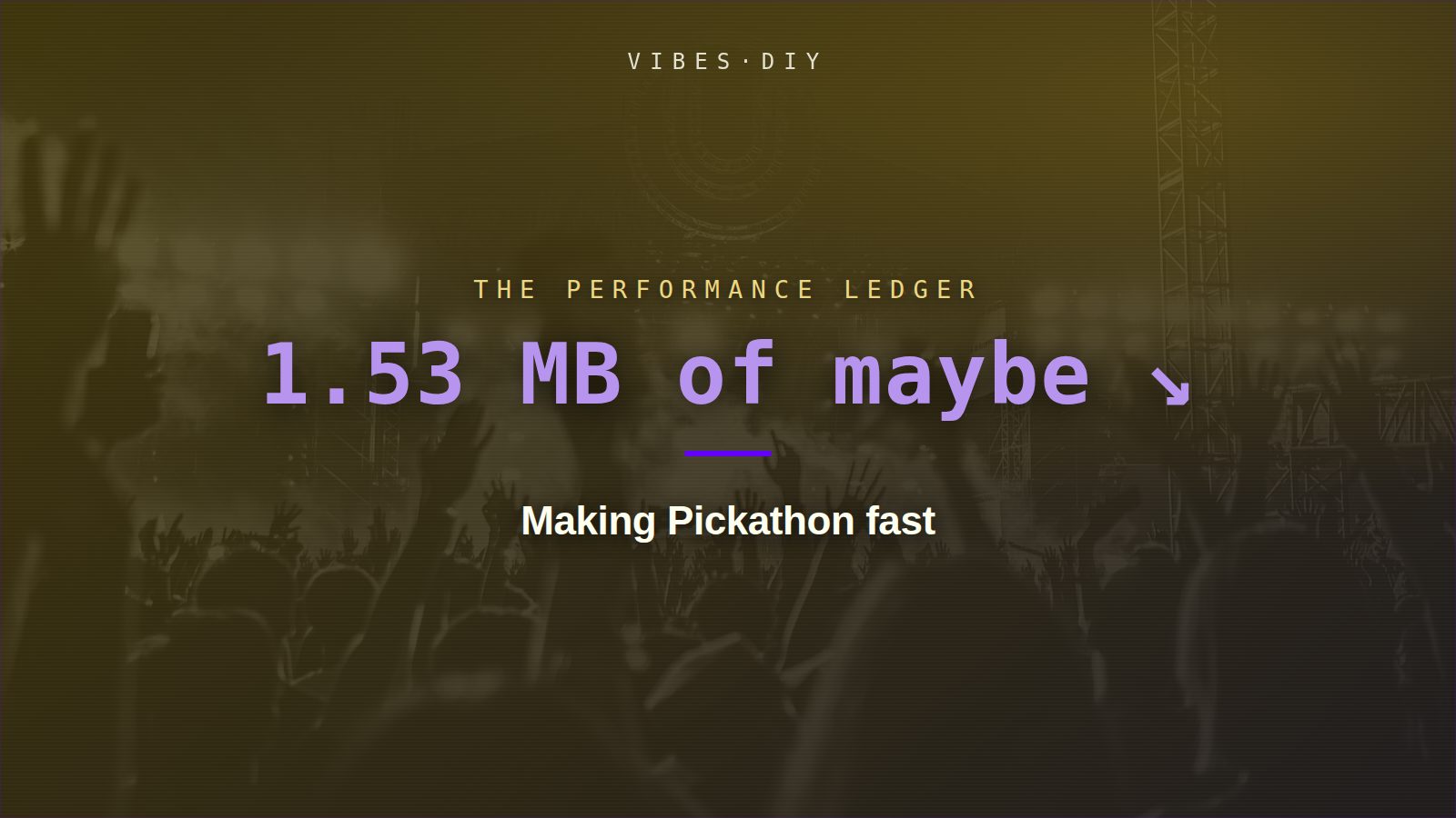 Making Pickathon fast