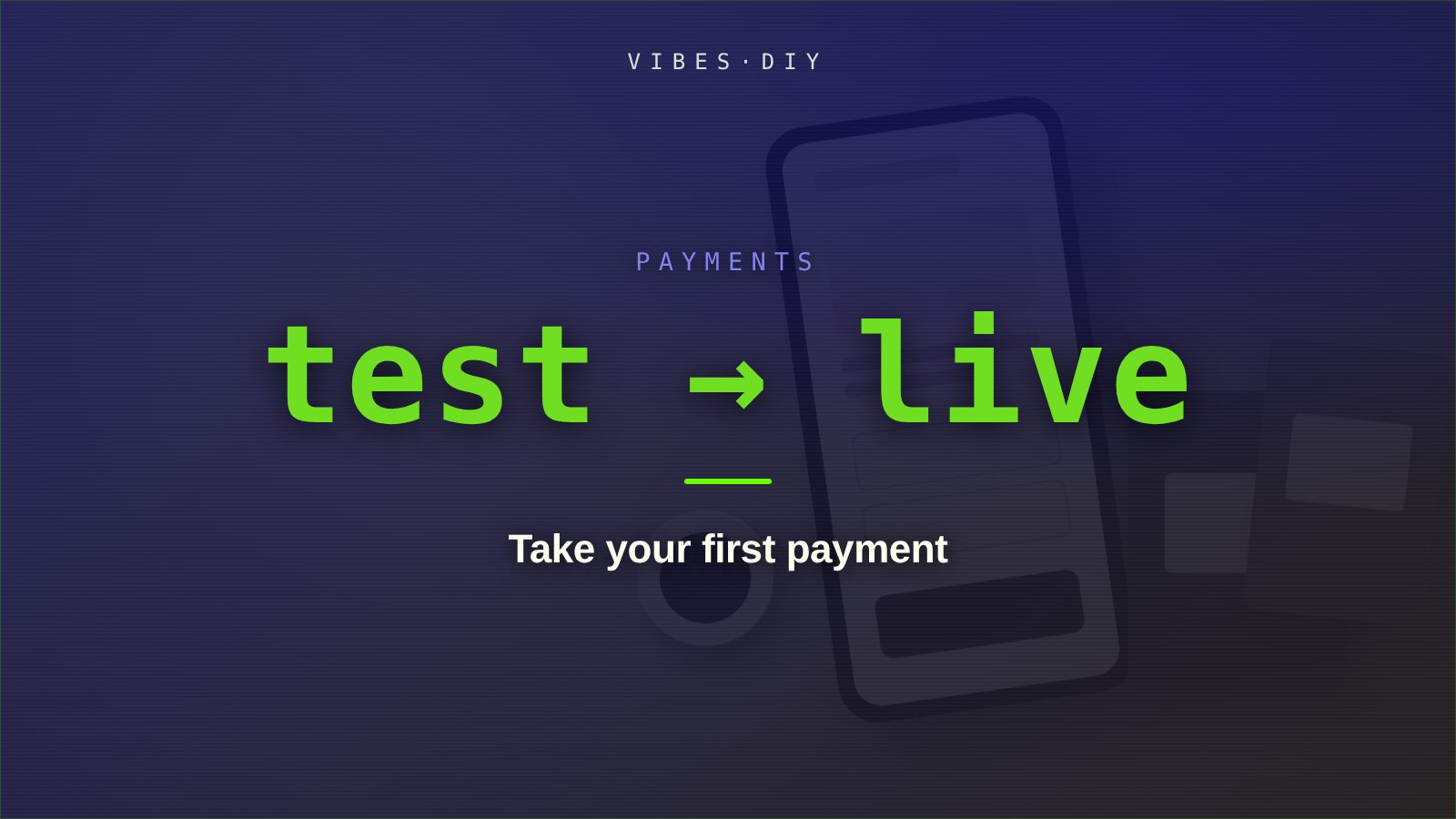 Take your first payment