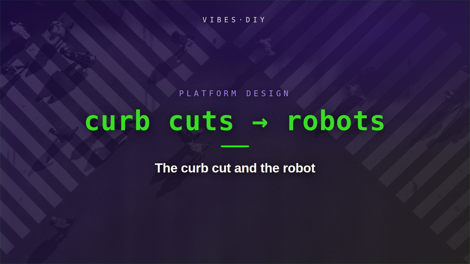 The curb cut and the robot