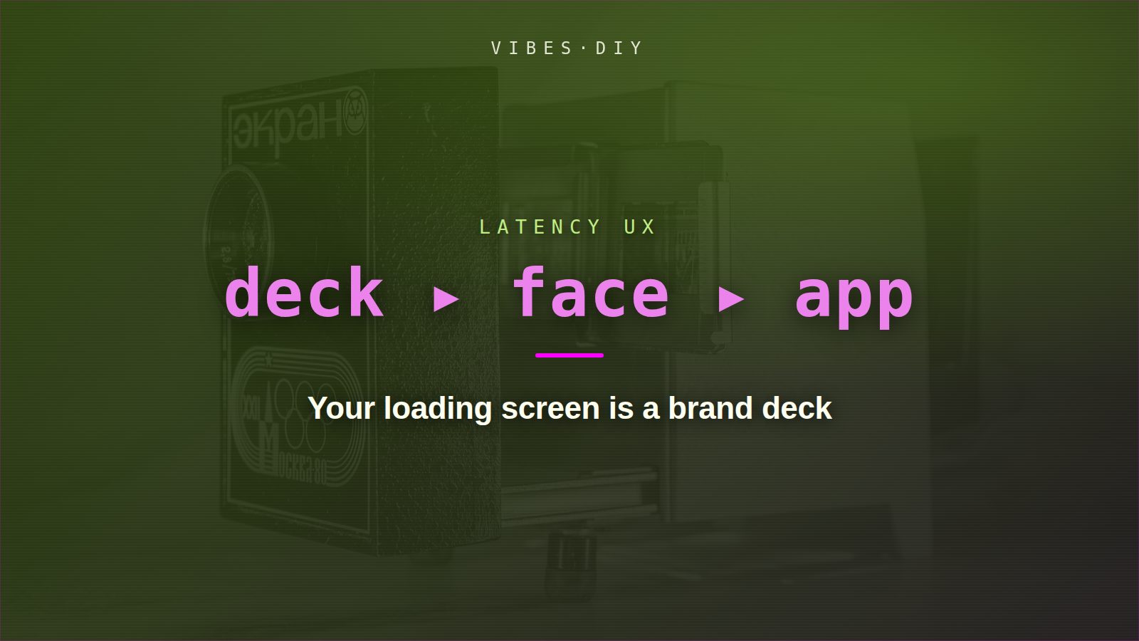 Your loading screen is a brand deck